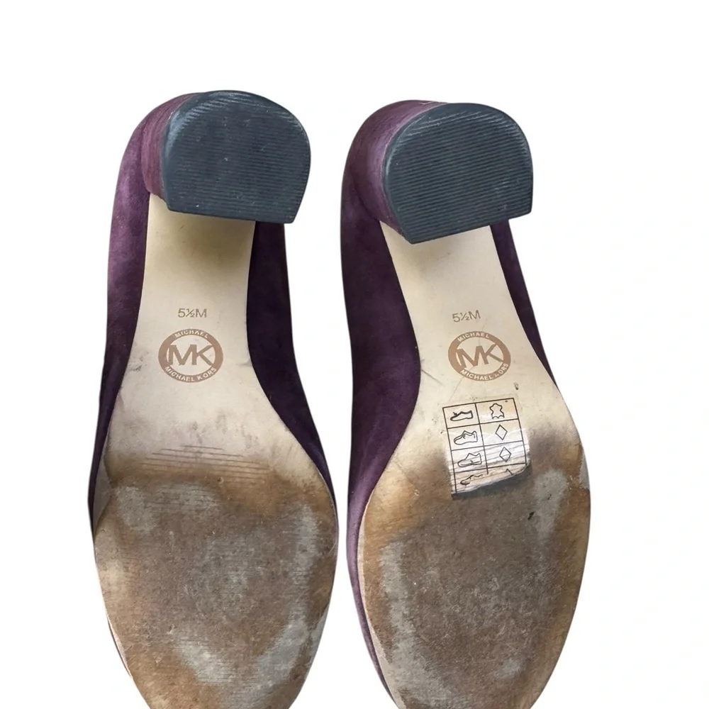Michael Kors Deep Purple Suede Heels